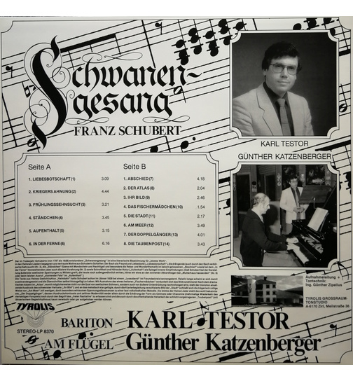 Karl Testor - Schwanengesang von Franz Schubert