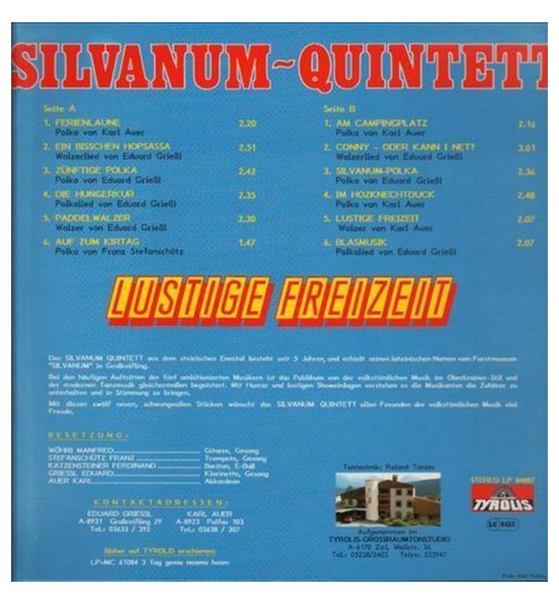 Silvanum Quintett - Lustige Freizeit