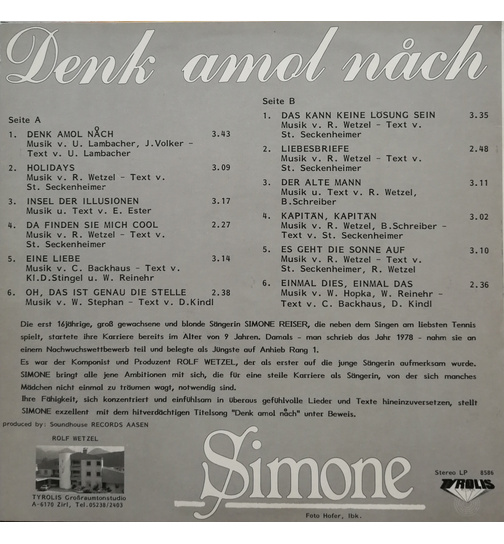 Simone - Denk amol nach