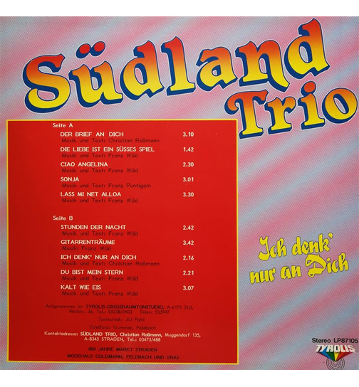 Sdland Trio - Ich denk nur an dich