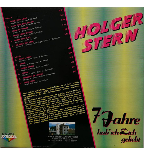 Holger Stern - 7 Jahre hab ich Dich geliebt