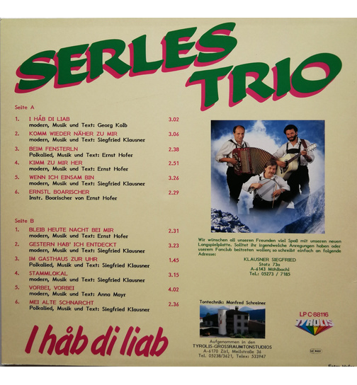 Serles Trio - I hb di liab