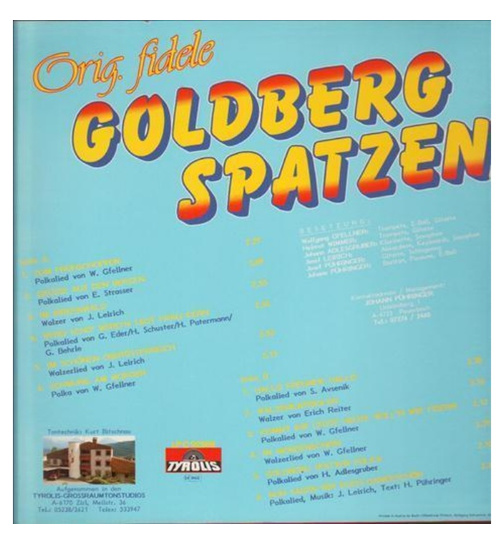 Orig. fidele Goldberg Spatzen - Zum Frhschoppen