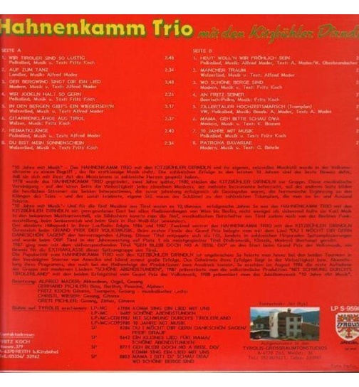 Hahnenkamm Trio mit den Kitzbhler Dirndln - 10 Jahre mit Musik