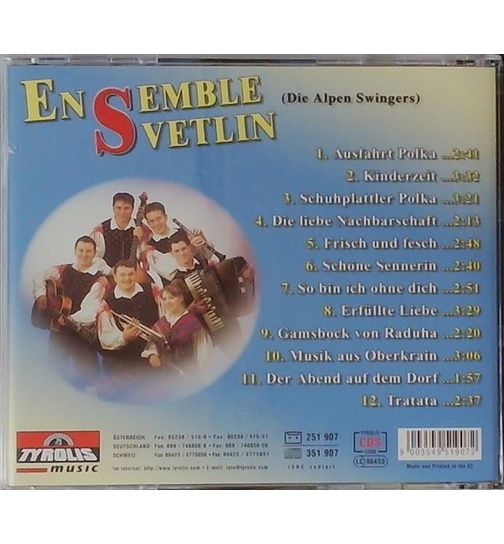 Ensemble Svetlin - Musik aus Oberkrain