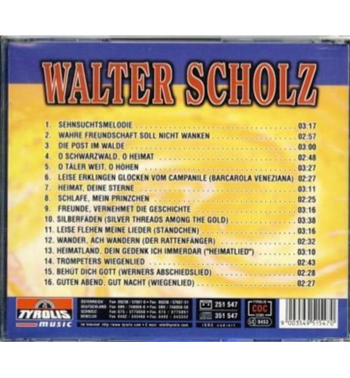 Walter Scholz 16 Trompeten-Hits Instrumental