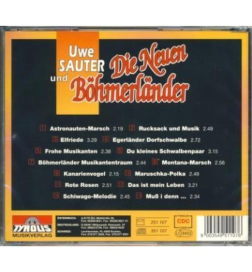 Uwe Sauter und die Neuen Bhmerlnder - Frohe Musikanten