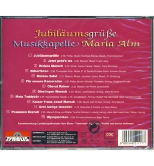 Musikkapelle Maria Alm - Jubilumsgre