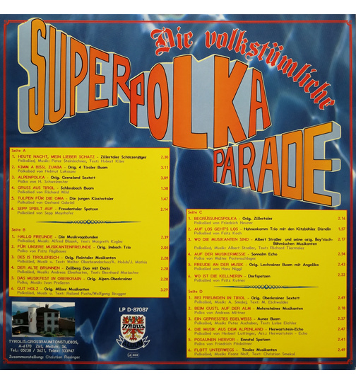 Die volkstmliche Super Polka Parade - 24 Erfolgstitel (2LP)