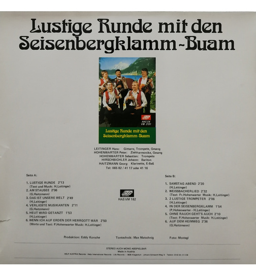 Seisenbergklamm-Buam - Lustige Runde