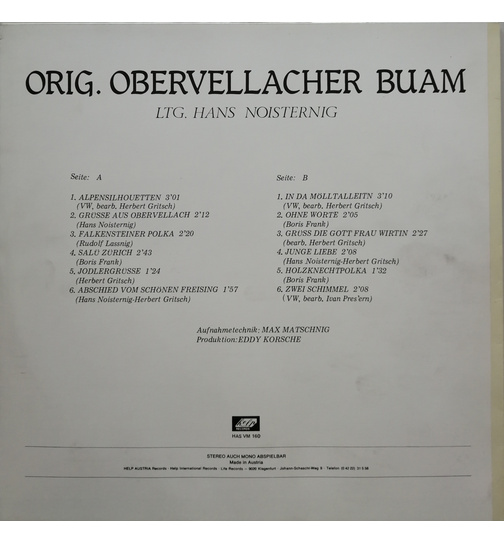 Orig. Obervellacher Buam - Alpensilhouetten