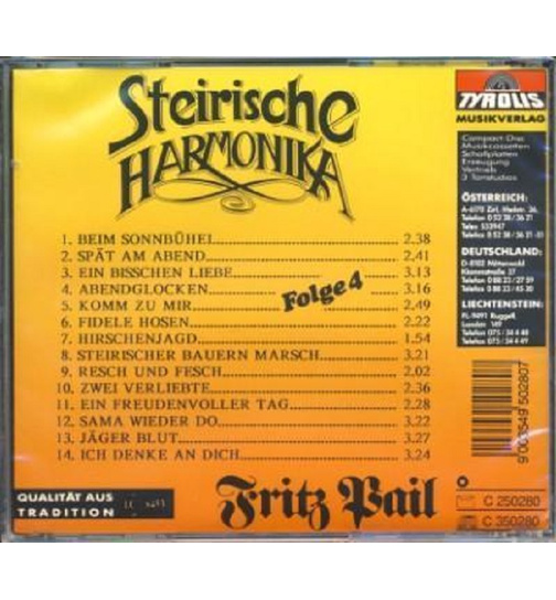 Fritz Pail - Steirische Harmonika Nr. 4 Instrumental