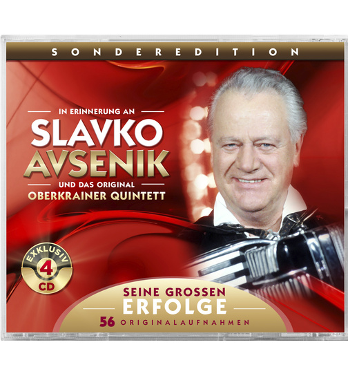 Slavko Avsenik und das original Oberkrainer Quintett - Seine groen Erfolge - 56 Originalaufnahmen - Sonderedition - In Erinnerung an Slavko Avsenik 4er-CD-Box