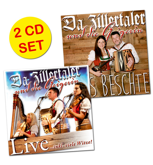 Da Zillertaler und die Geigerin 2CD - CD s Beschte + CD Live