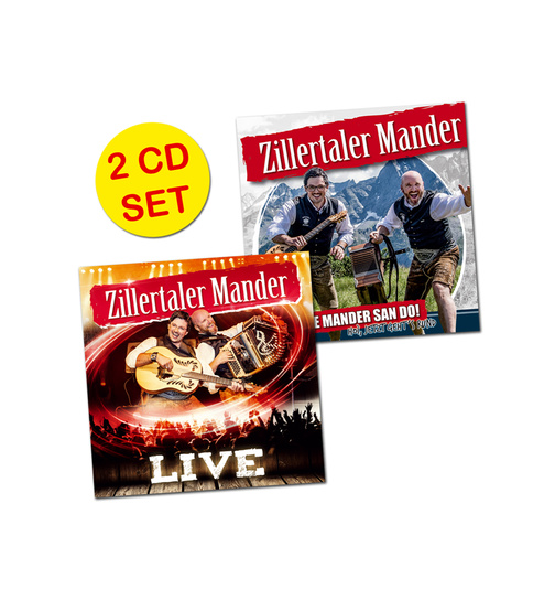 Zillertaler Mander 2CD - CD Die Mander san do! + CD Live