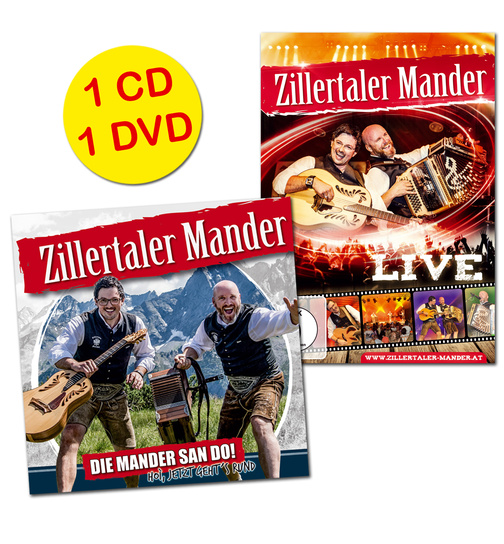 Zillertaler Mander 2CD - CD Die Mander san do! + DVD Live