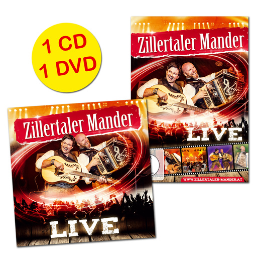 Zillertaler Mander 2CD - CD Live + DVD Live