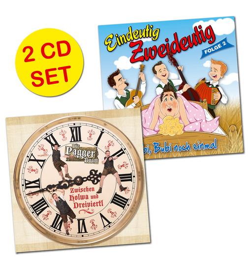 Die Pagger Buam 2CD - CD Zwischen Holwa und Dreiviertl + CD Eindeutig Zweideutig Folge 2