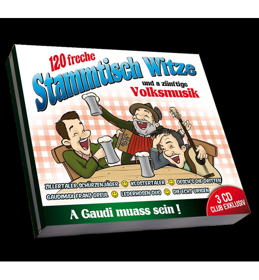 120 freche Stammtischwitze und a znftige Volksmusik