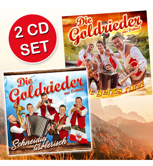 Die Goldrieder 2CD - CDs Heit gehts rund + Schneidig tirolerisch