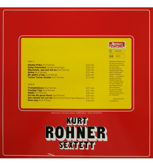 Kurt Rohner Sextett - Ht fiered mir es Fscht