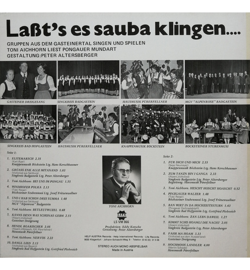 Gruppen aus Gasteinertal - Lats es sauba klingen