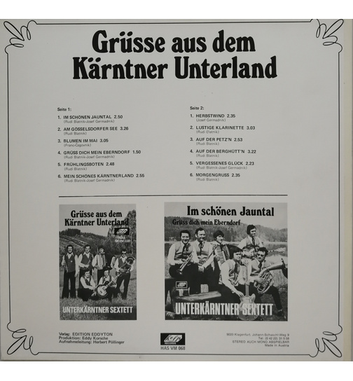 Unterkrntner Sextett - Grsse aus dem Krntner Unterland