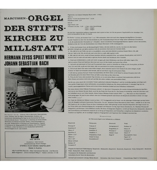 Hermann Zeyss - Marcussen-Orgel der Stiftskirche zu Millstatt