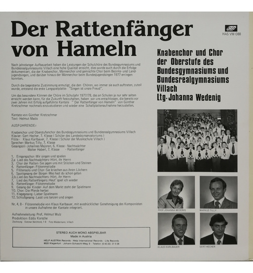 Knabenchor und Chor Villach - Der Rattenfnger von Hameln