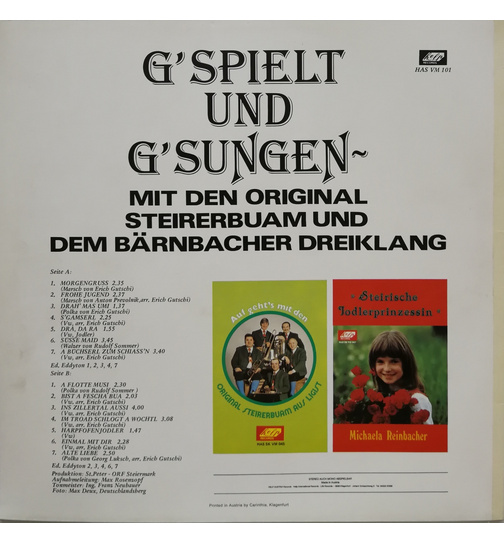 Original Steirerbuam und dem Brnbacher Dreiklang - Gspielt und Gsungen