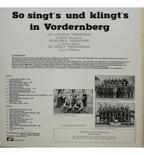 So songts und klingts in Vordernberg