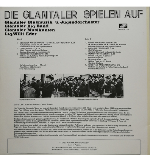 Glantaler Blasmusik - Die Glantaler spielen auf