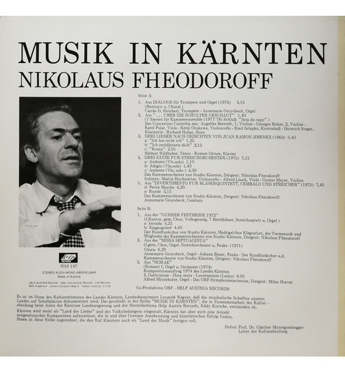 Nikolaus Fheodoroff - Musik in Krnten