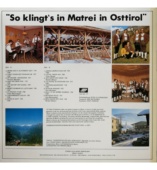 MGV Matrei in Osttirol - Lustig frisch auf - So klingts in Matrei in Osttirol