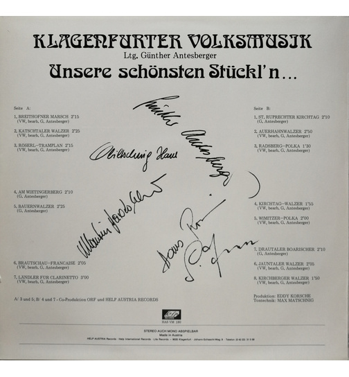 Volksmusik, Klagenfurter - Unsere schnsten Stckln ...