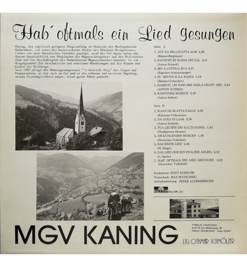 MGV Kaning - Hab oftmals ein Lied gesungen