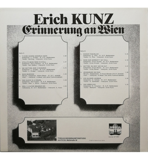 Erich Kunz - Erinnerung an Wien