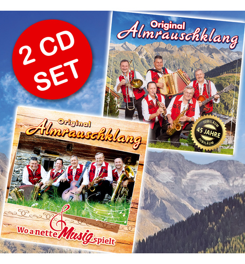 Original Almrauschklang - Wo a nette Musig spielt + 45 Jahre (2 CDs)