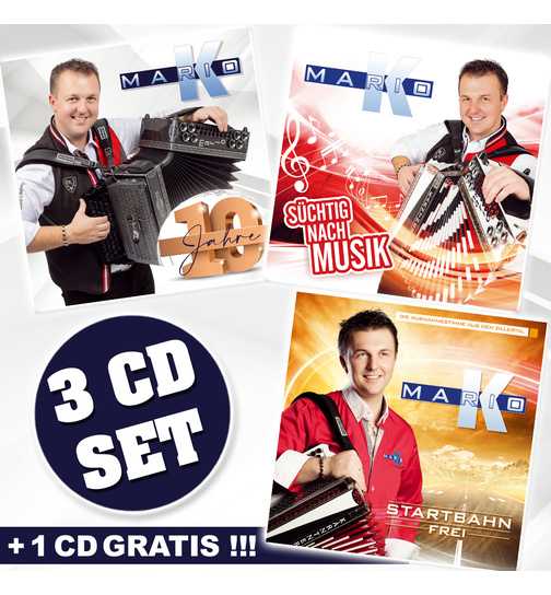 Mario K. - 10 Jahre + Schtig nach Musik + Startbahn frei (3 CDs + 1 CD Gratis)