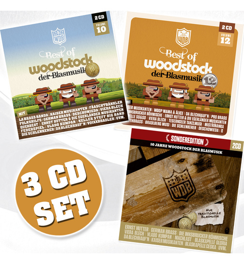 Woodstock der Blasmusik - 10 Jahre Sonderedition + Vol. 10 + Vol. 12 (3 CDs)