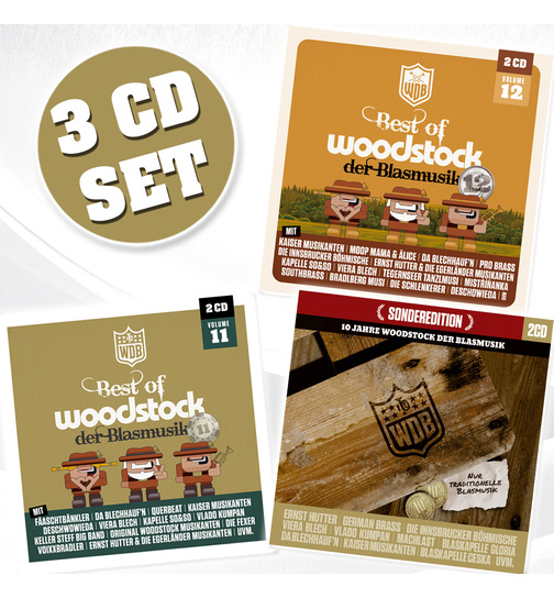 Woodstock der Blasmusik - 10 Jahre Sonderedition + Vol. 11 + Vol. 12 (3 CDs)