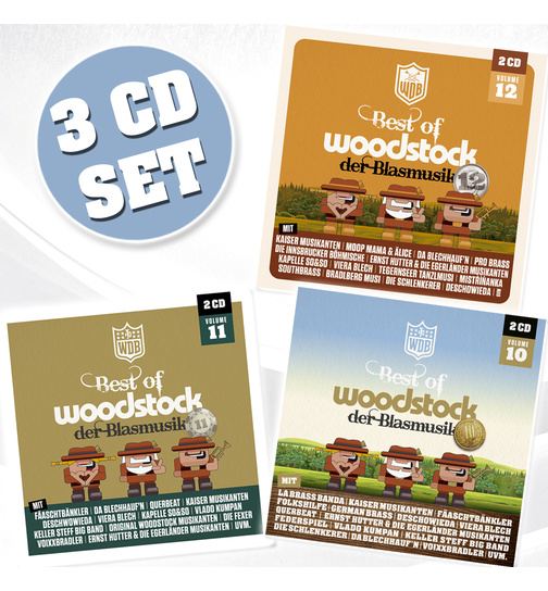 Woodstock der Blasmusik - Vol. 10 + Vol. 11 + Vol. 12 (3 CDs)