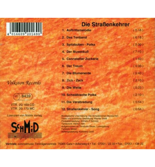 Die Straenkehrer und Oscar Mller alias Amtmann Blderle CD