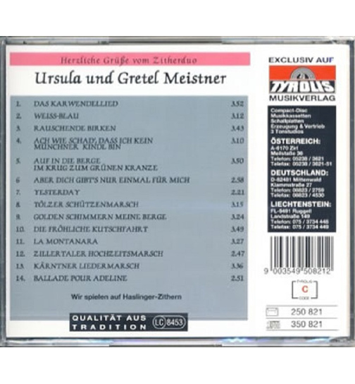 Zither-Duo Ursula & Gretel Meistner - Herzliche Gre