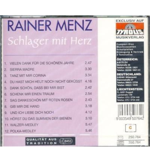 Menz Rainer - Schlager mit Herz