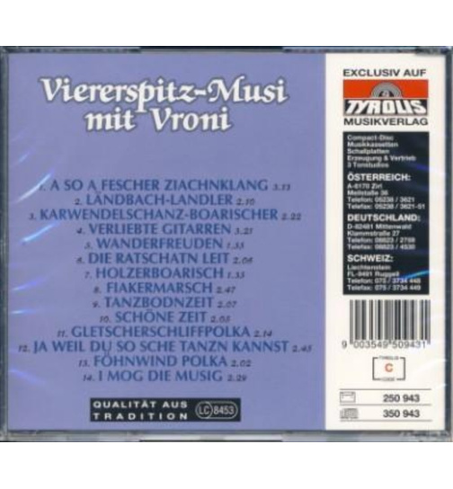 Viererspitz Musi mit Vroni - I mog a Musi