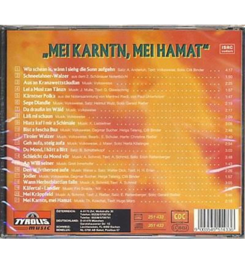 Singkreis ARS Musica Althofen - Mei Karntn, mei Hamat