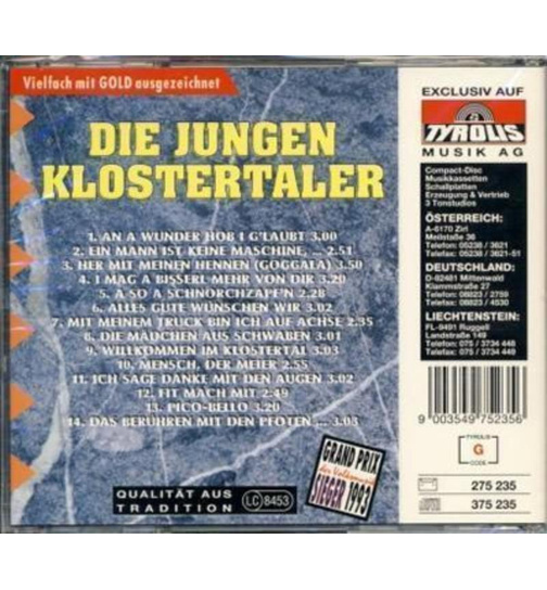 Klostertaler (Die Jungen) - An a Wunder hob i glaubt