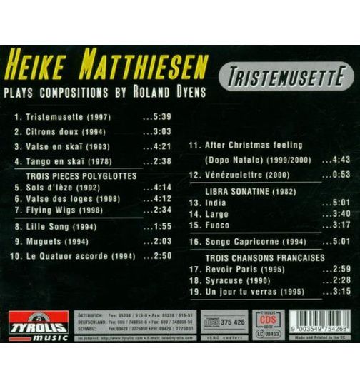 Heike Matthiesen - Tristemusette