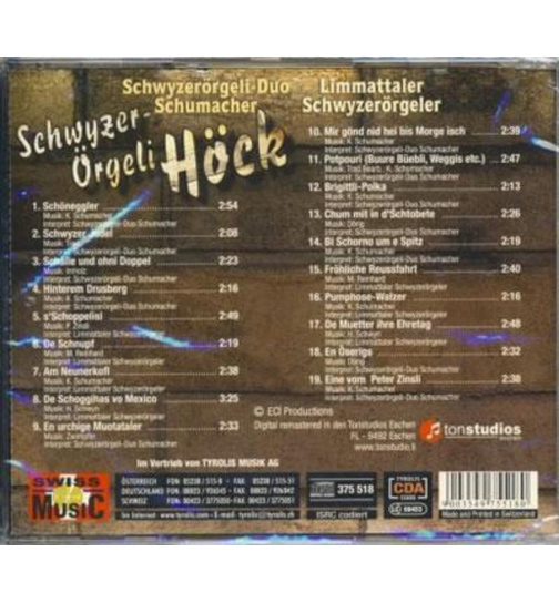 Schwyzerrgeli-Duo Schumacher & Limmattaler Schwyzerrgeler - Schwyzer-rgele Hck